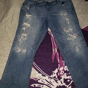 Torrid boyfriend crop jeans